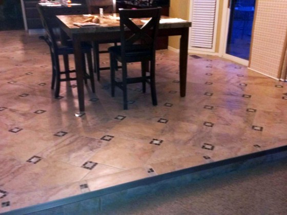 New Tile Floor and carpet